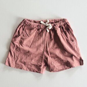 Oeuf Organic Cotton Drawstring Shorts - Size 6Y